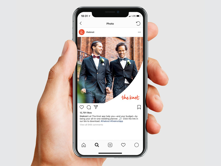 TheKnot婚禮策劃服務公司品牌形象升級改造案例,方案涉及廣告語和logo設計