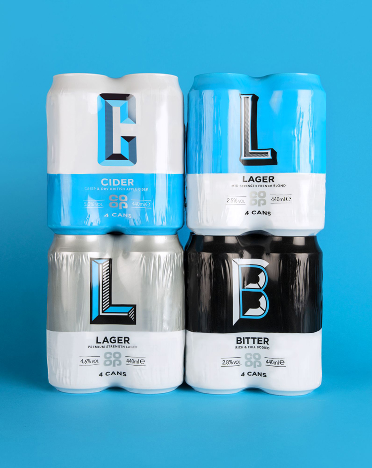 酒精飲料系列品牌vi設計，啤酒、蘋果汁和烈酒包裝設計案例分析