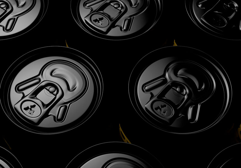 嘉士伯黑金啤酒易拉罐包裝設計