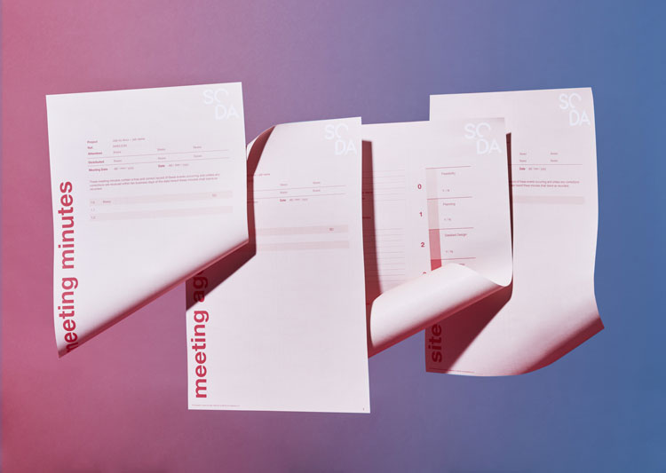 SODA建筑公司品牌vi設計，建筑logo設計