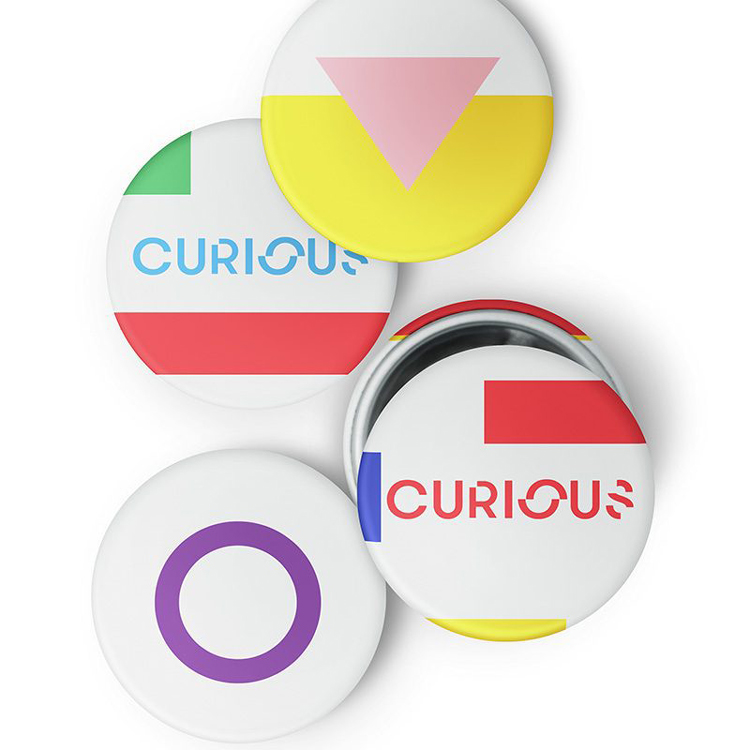 藝術節品牌標識設計，以廣為人知的彩虹旗為基礎