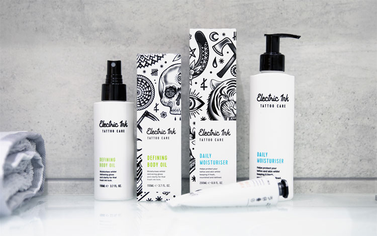 紋身護理品牌Electric Ink視覺識別設計