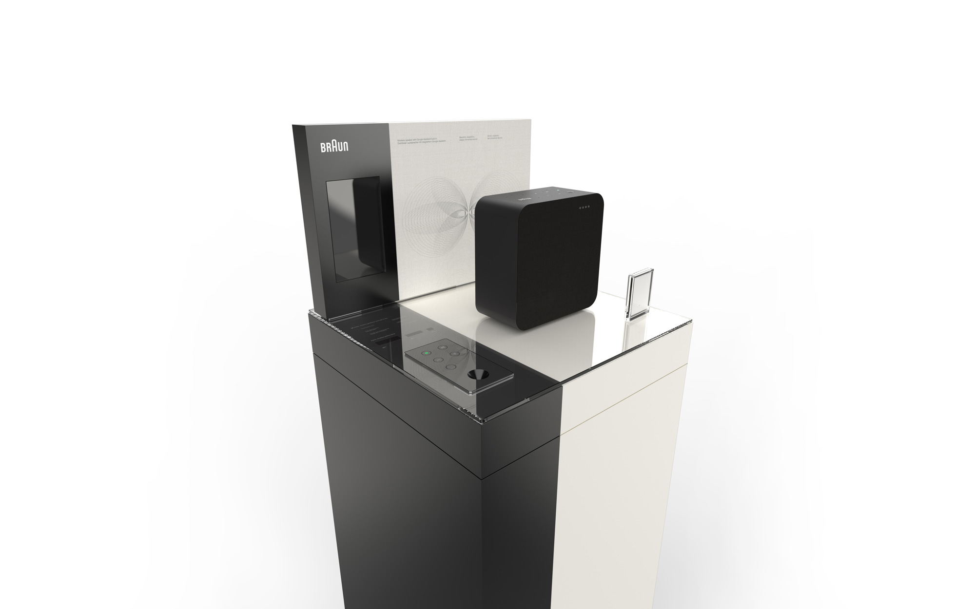 Braun音響音箱企業logo設計，展架設計