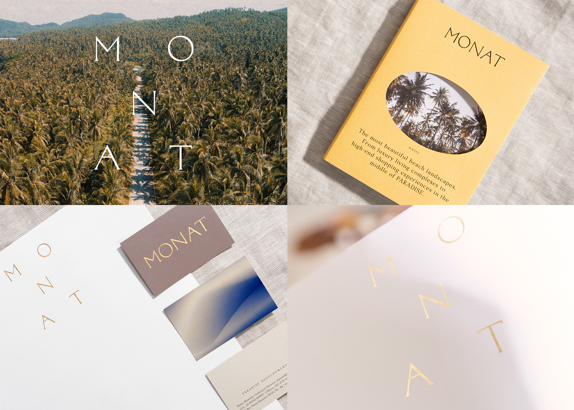 莫那特豪華房地產開發商的海濱物業品牌vi設計